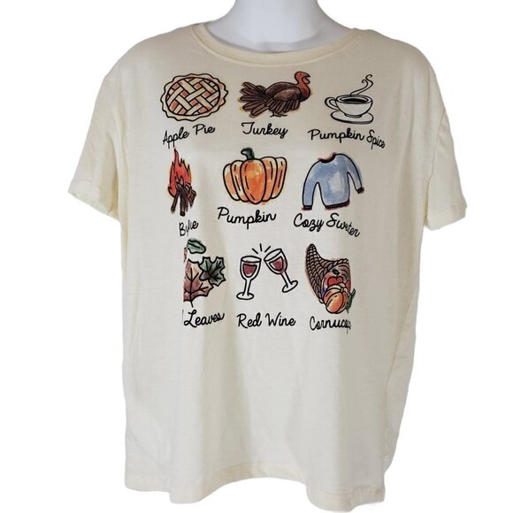 Modern Lux Thanksgiving Short Sleeve Graphic Tee - Picture 1 of 6